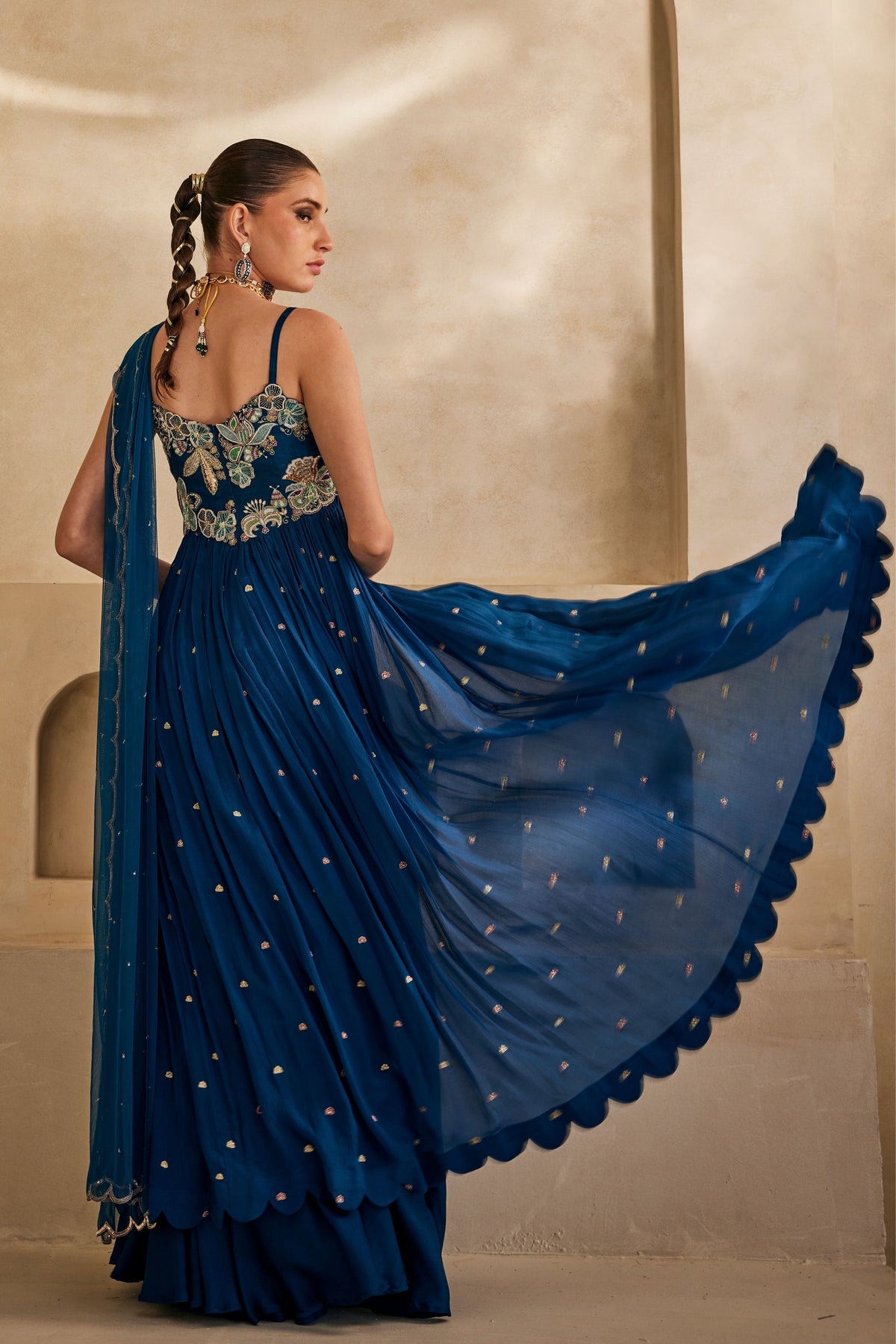 Neel Afreen Anarkali Set