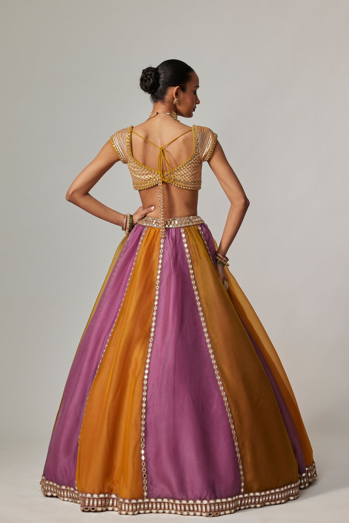 Mustard Multicolor Lehenga Set