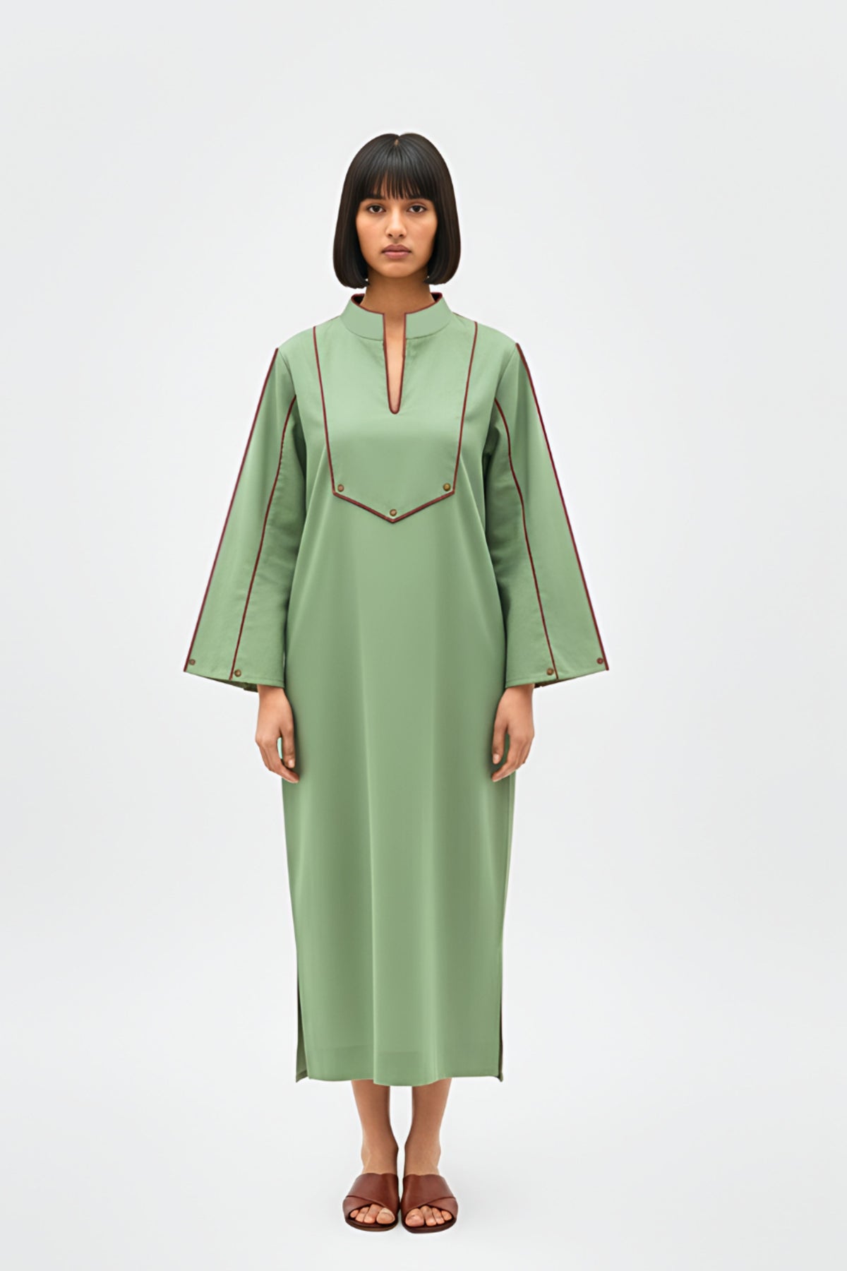 Asparagus Green Stripe Dress