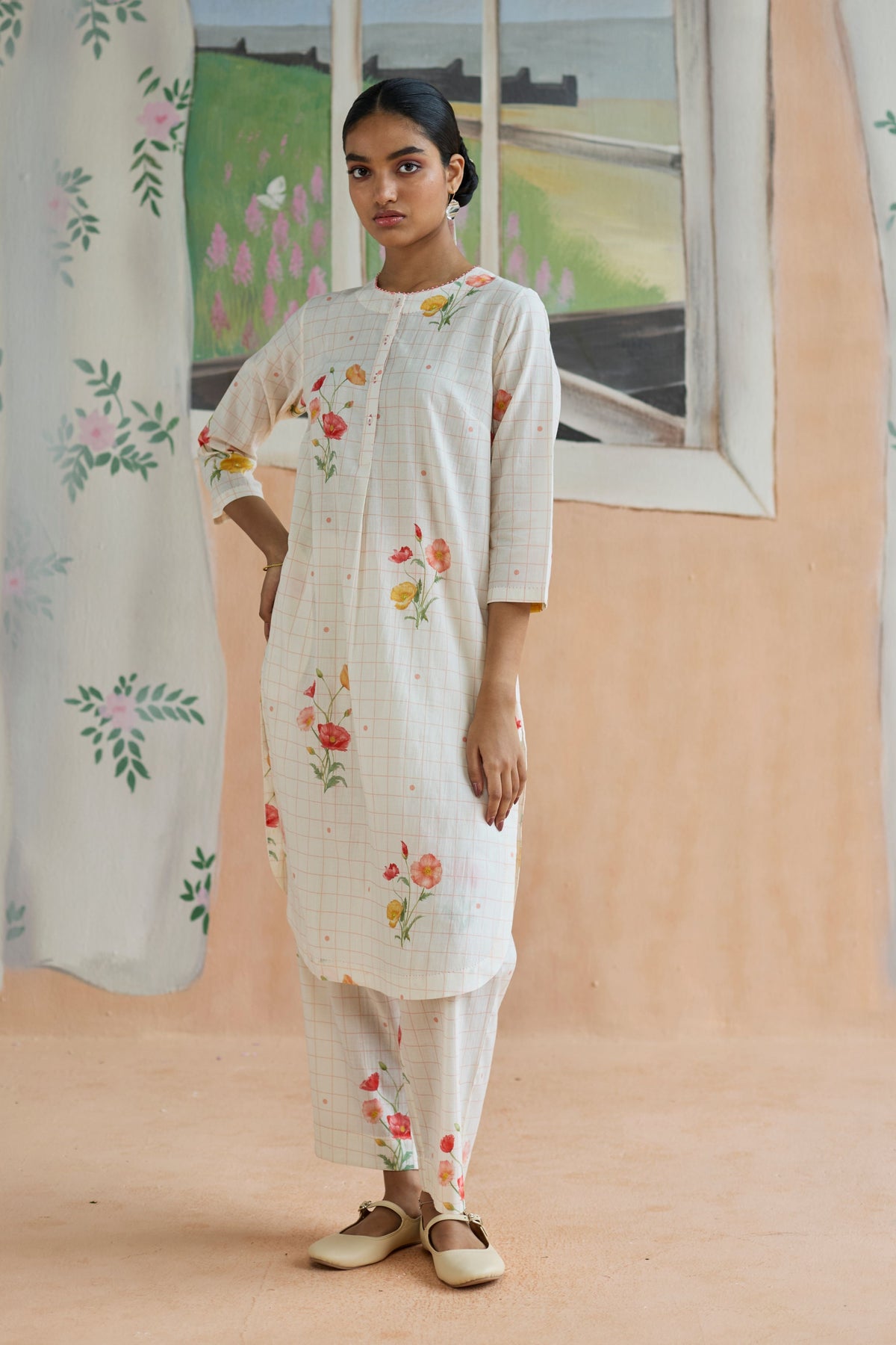 Poppy Long Kurta Set