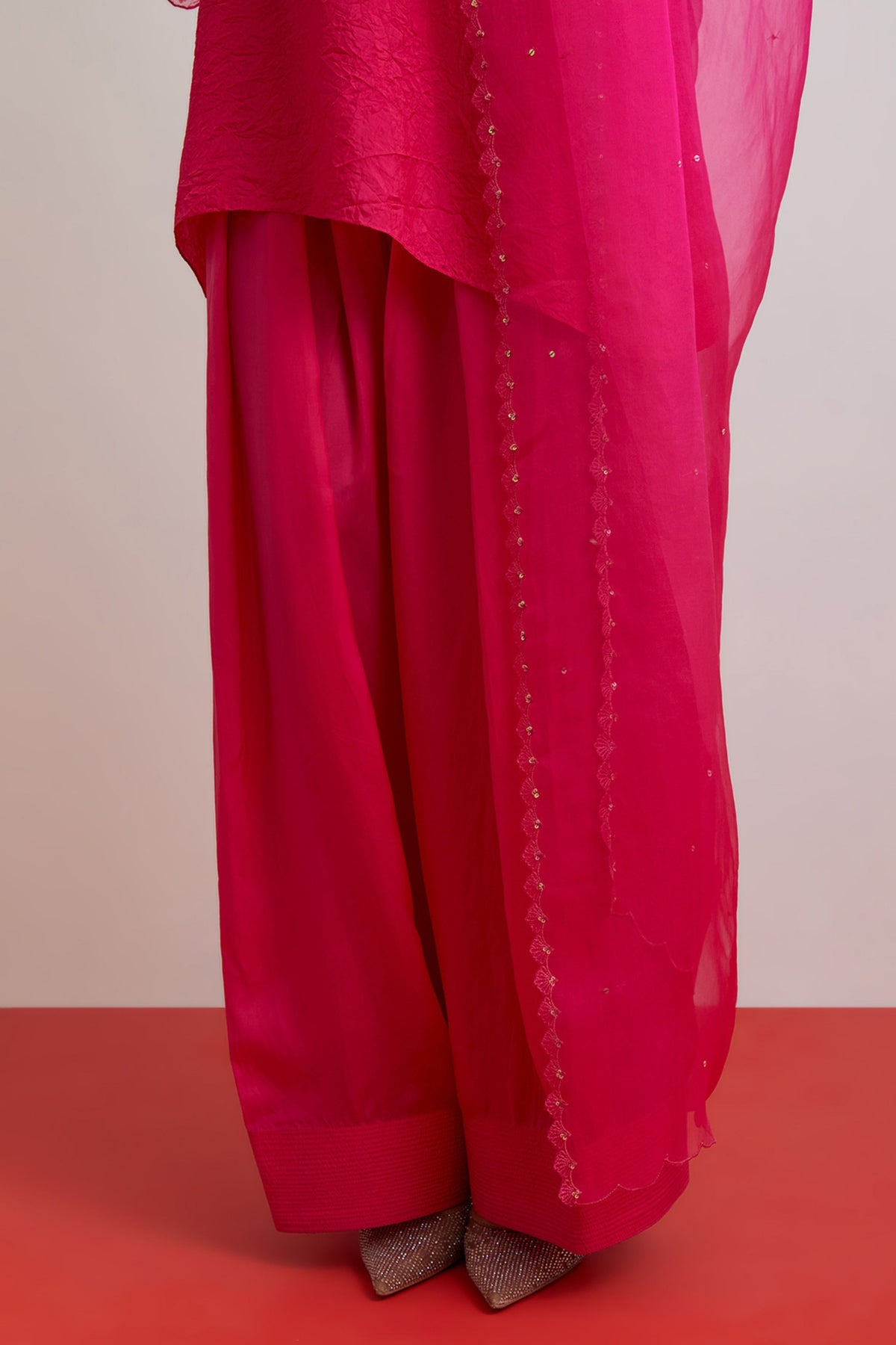 Embroidered Beaded Tunic Set