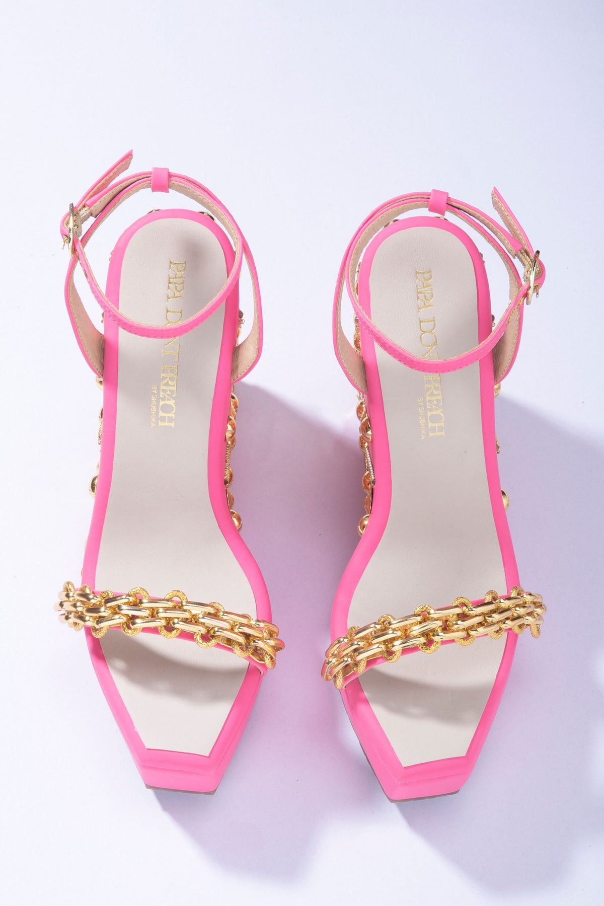 April Moon - Pink Wedge Heel