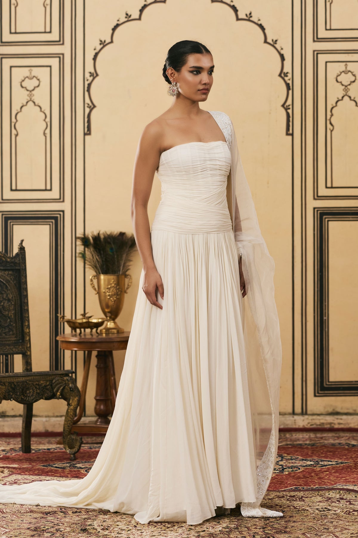 Sheer Gown Set