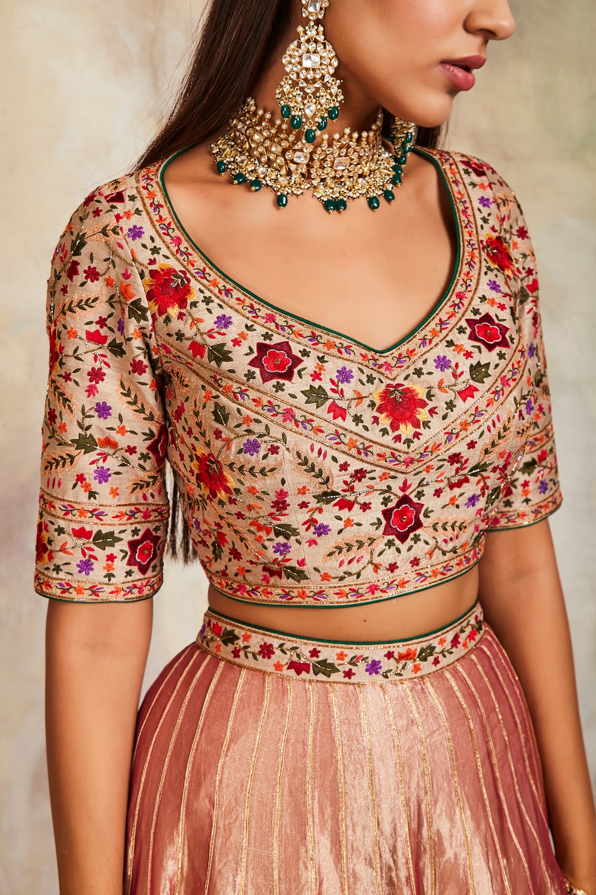 Magenta lehenga set