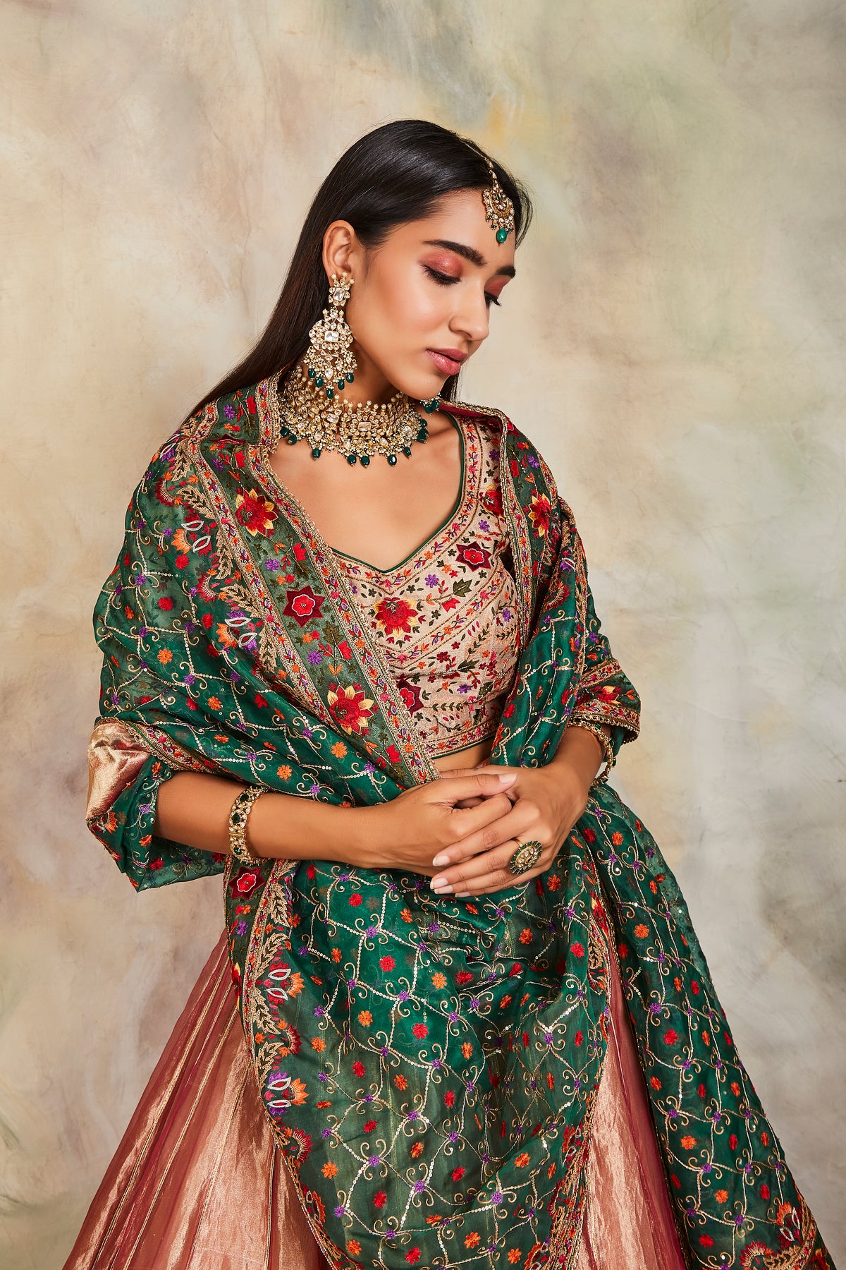 Magenta lehenga set
