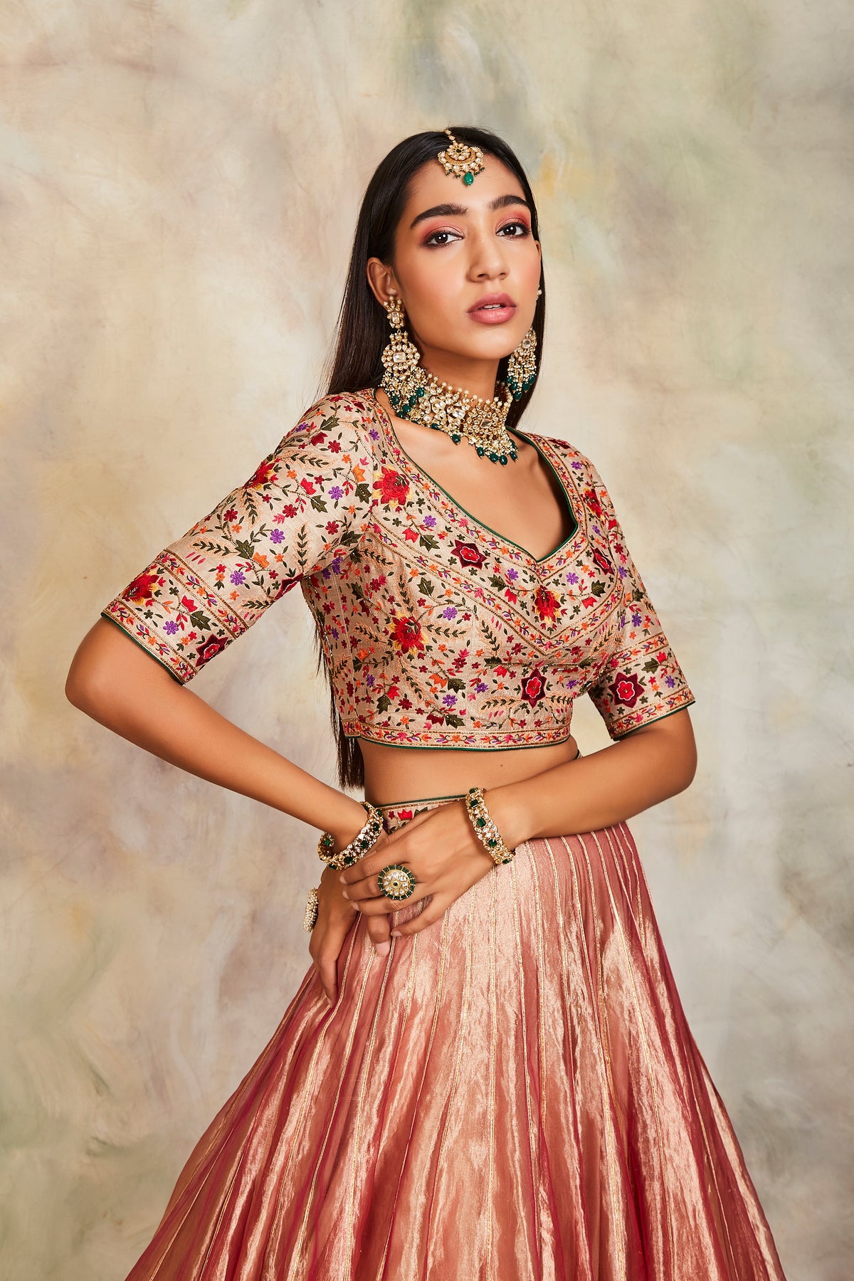 Magenta lehenga set