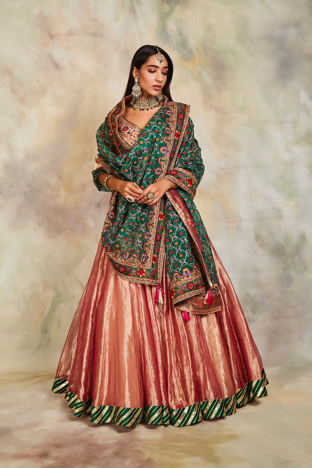 Magenta lehenga set