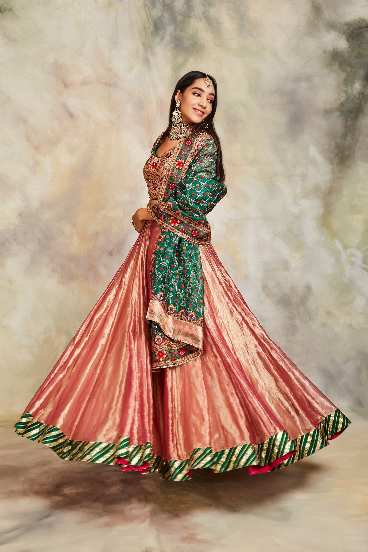 Magenta lehenga set