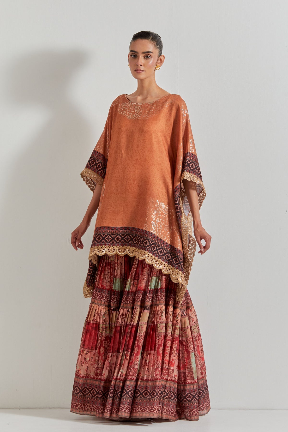 Sharara With Poncho