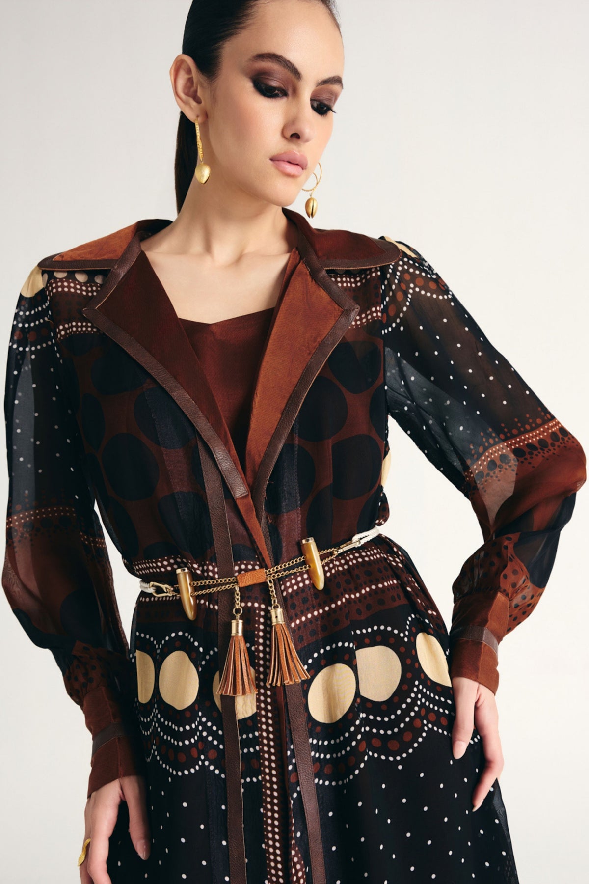 Muneera Trench Coat Set