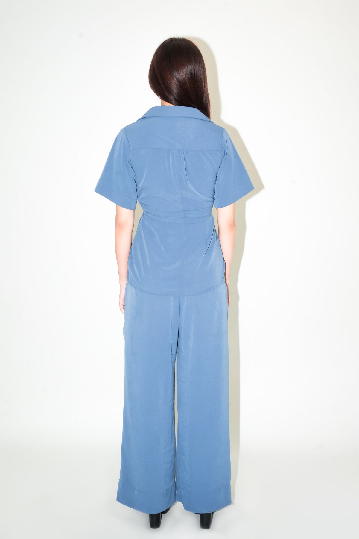Iris Pleated Azure Pants