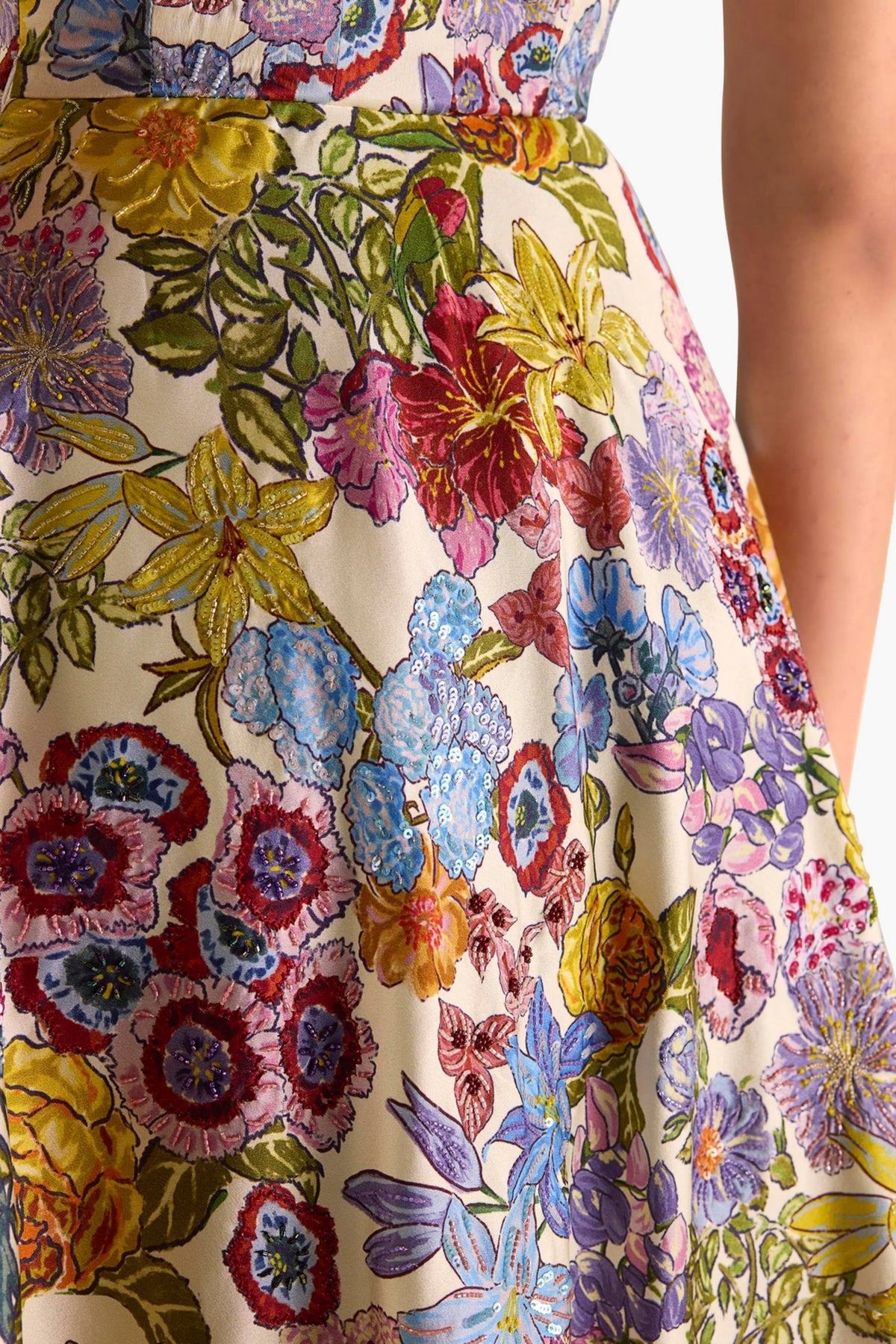 Botanical Printed Corset Dress
