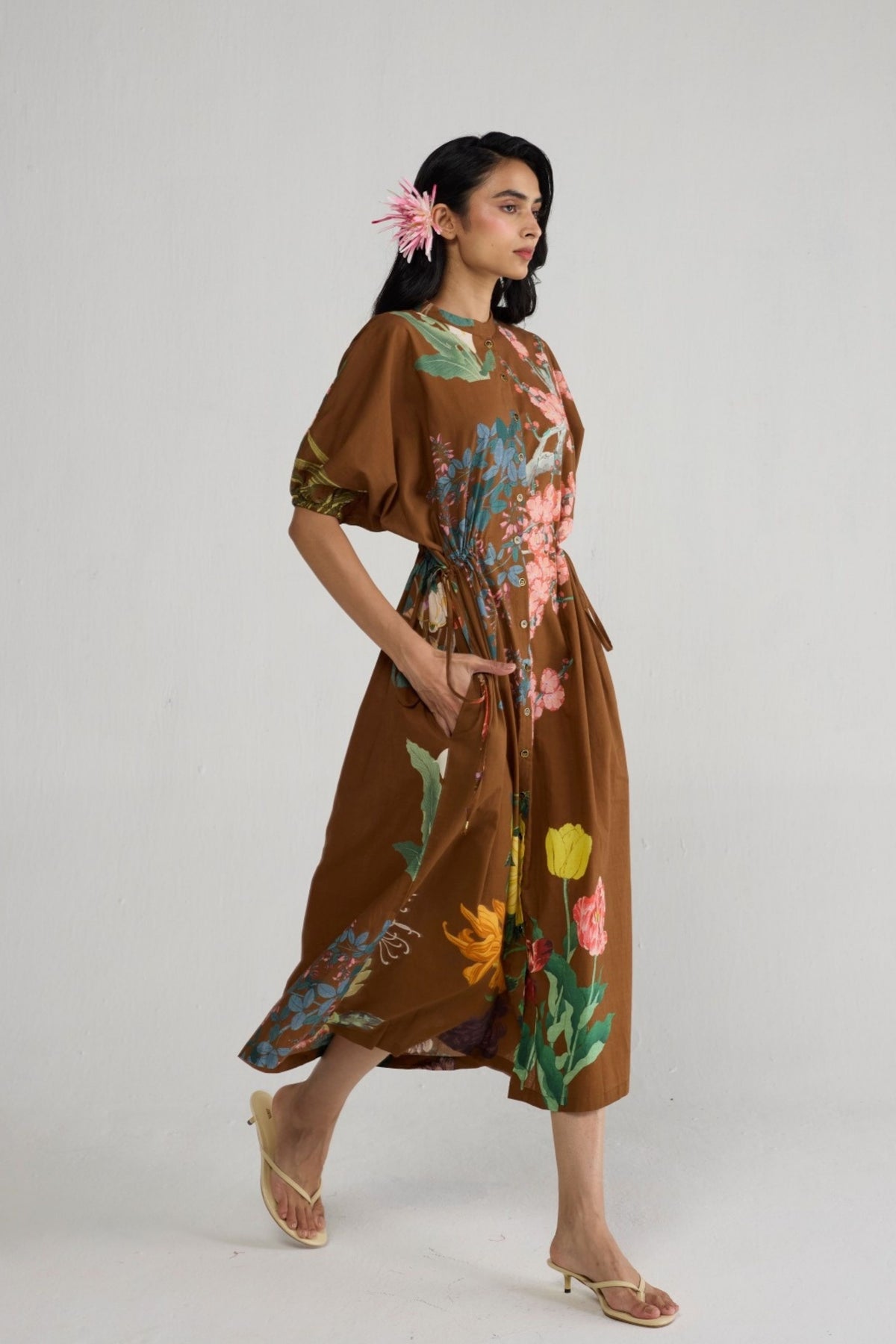 Emi Side Tie Up Dress