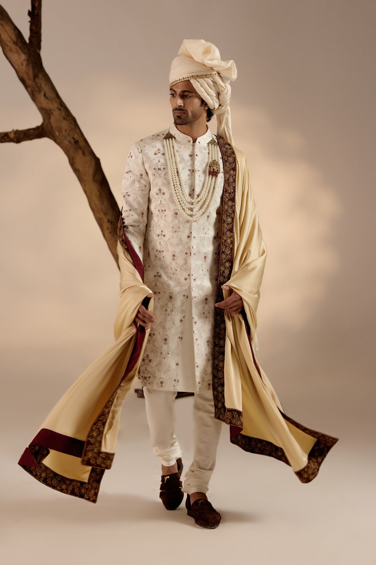 Rouge Wane Sherwani Set