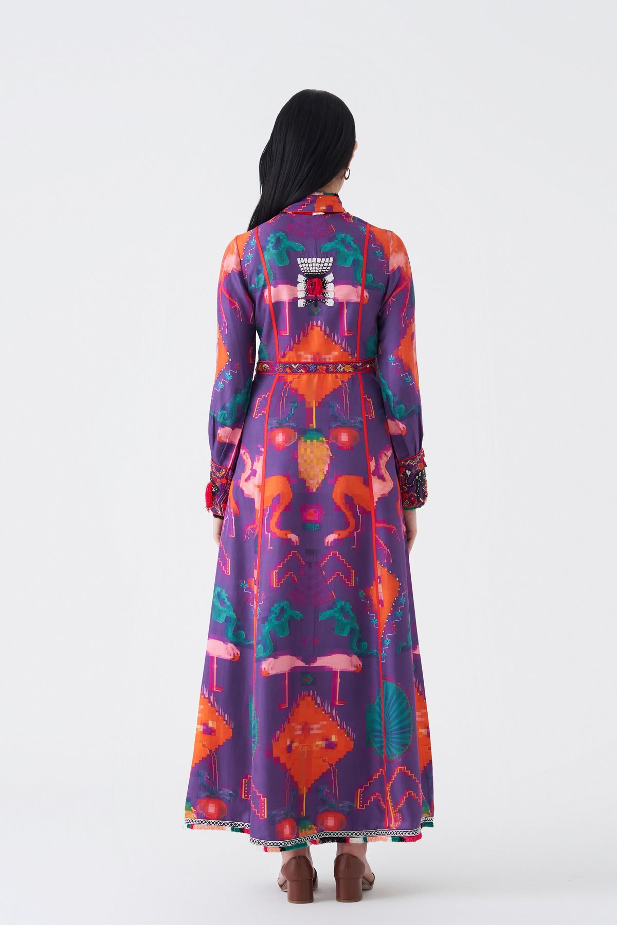 Silk Oaxaca Morado Dress