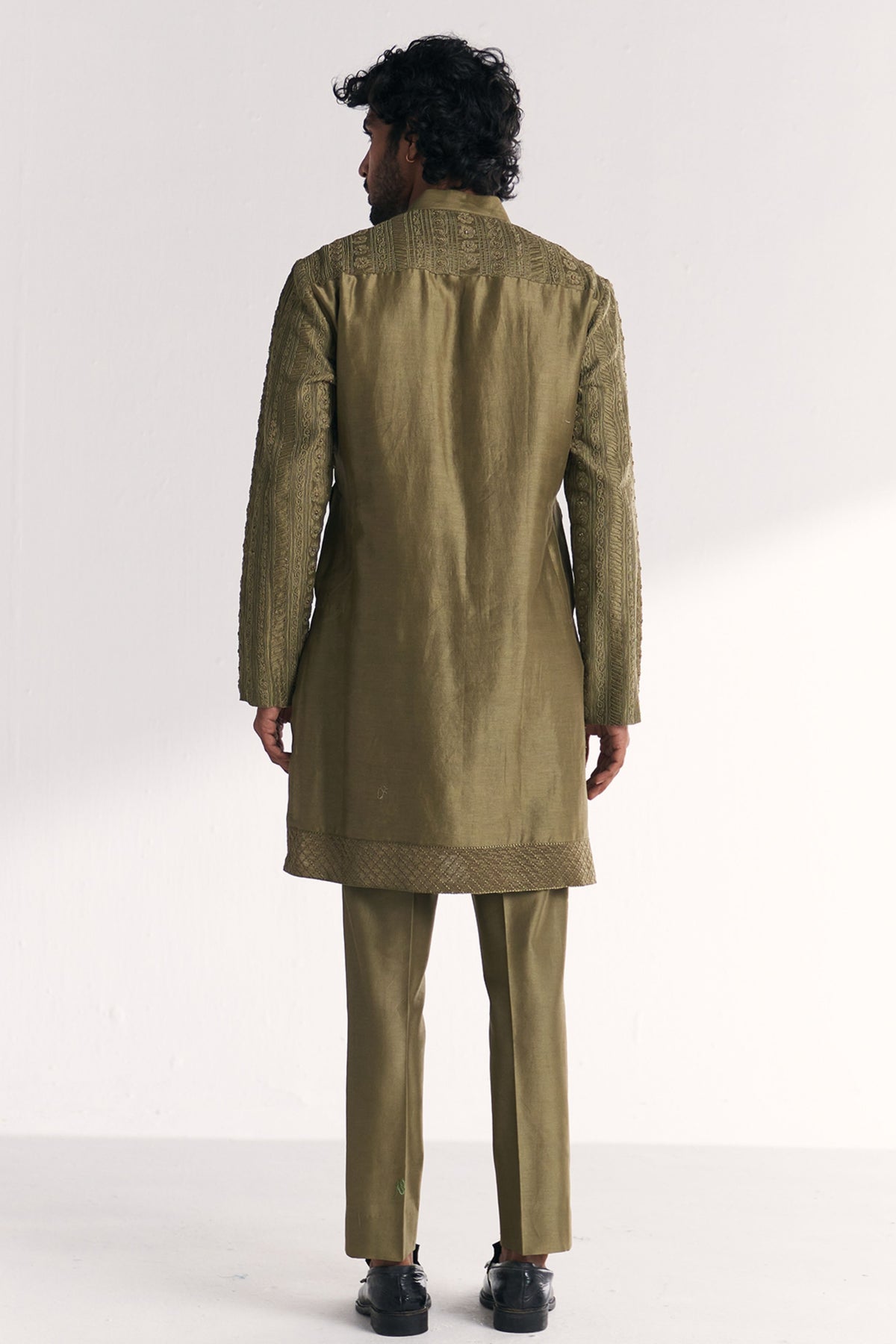 Rajbari Green Kurta Set