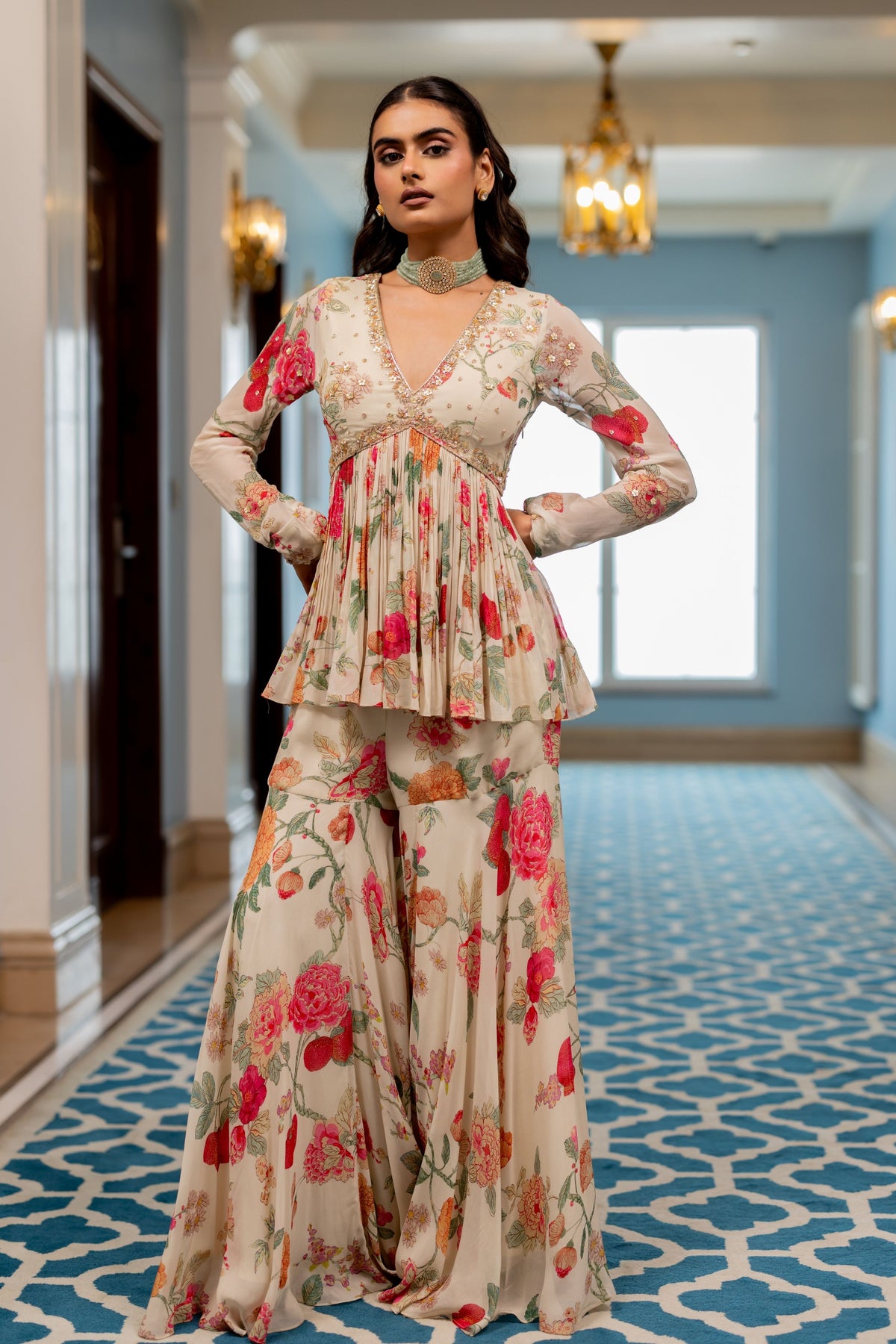 Keeva Sharara Set