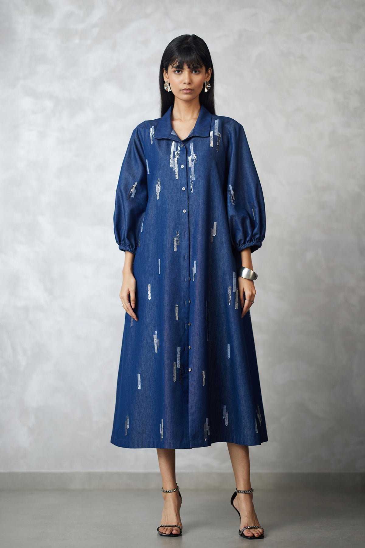Denim Dark Blue Jacket Set