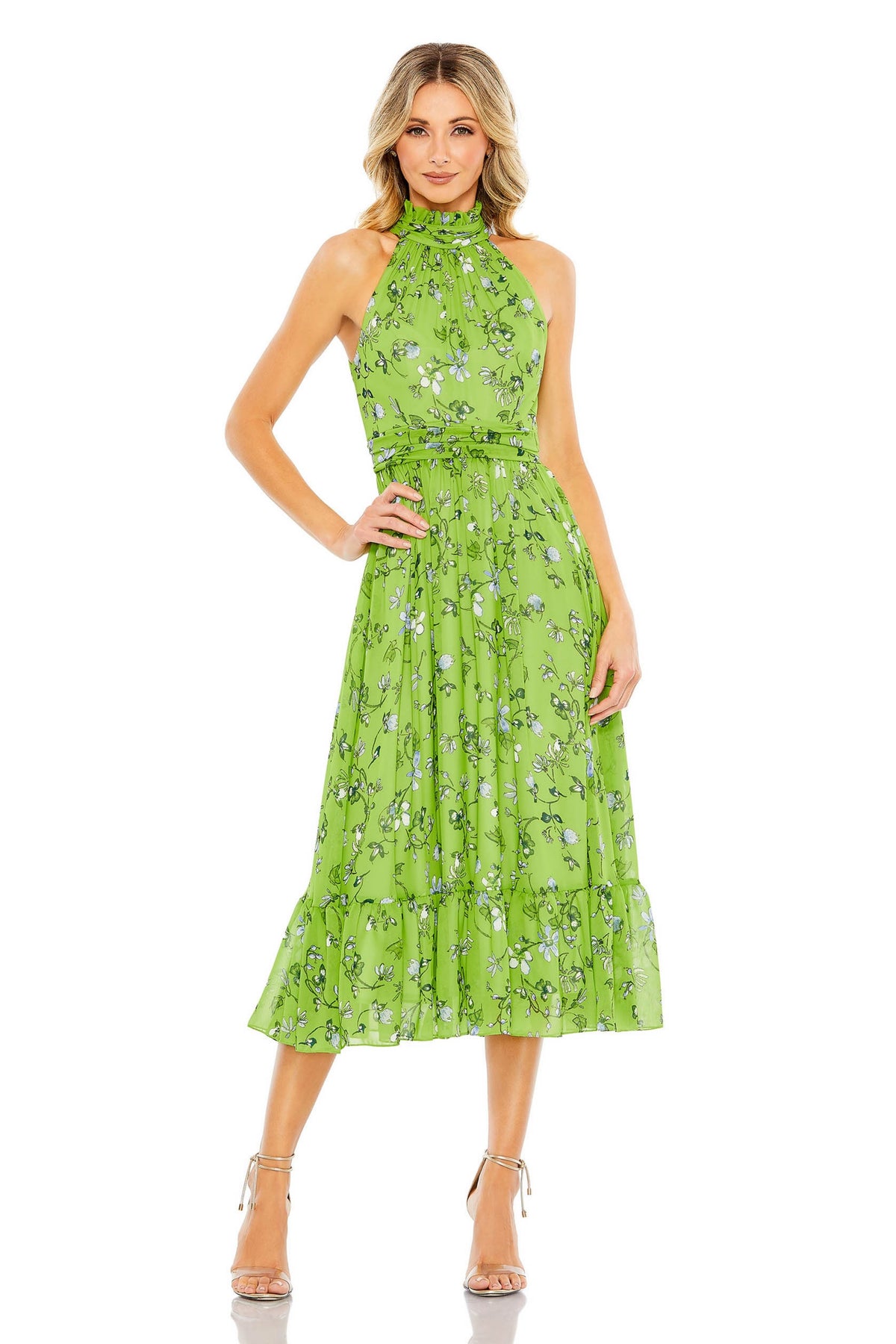 Fully Lined Halter Neckline Dress