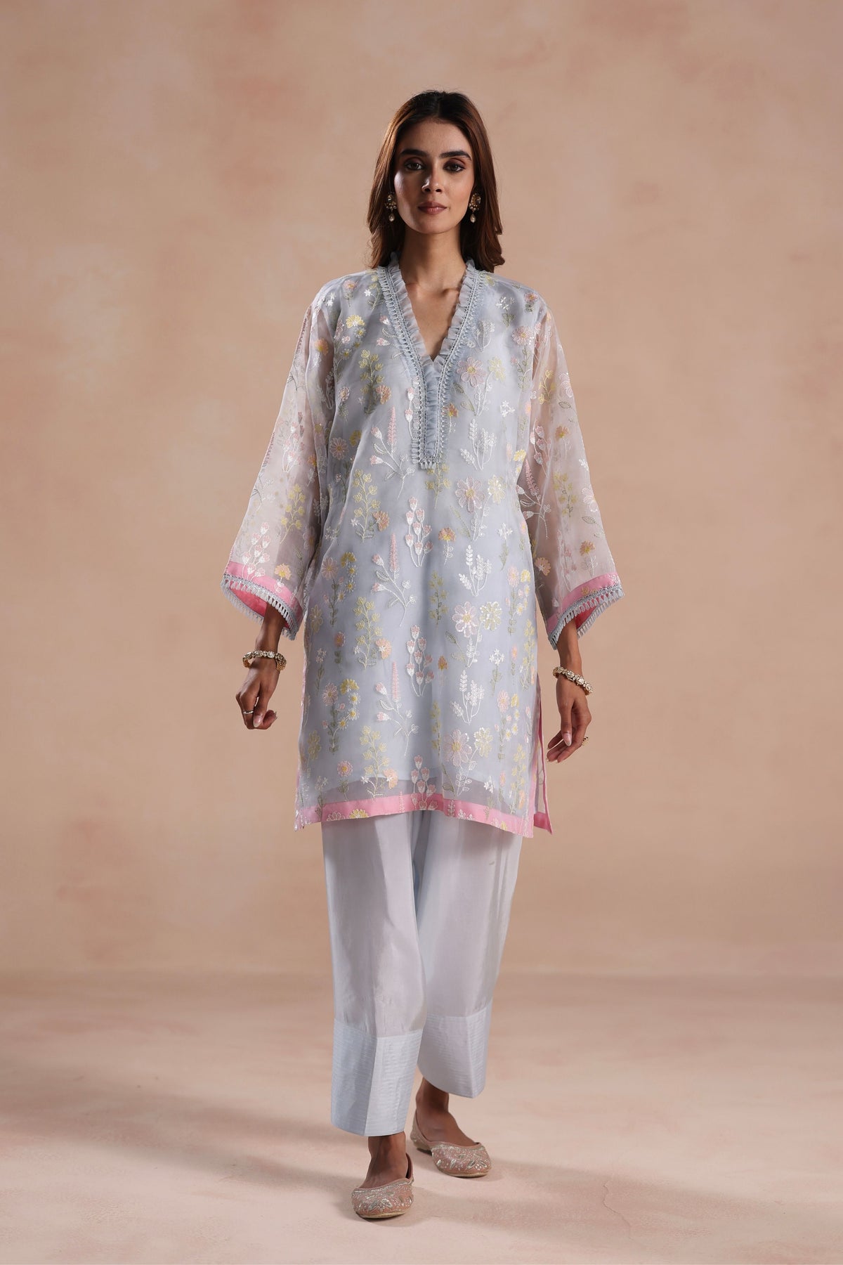 Eraya Pastel Blue Kurta Set
