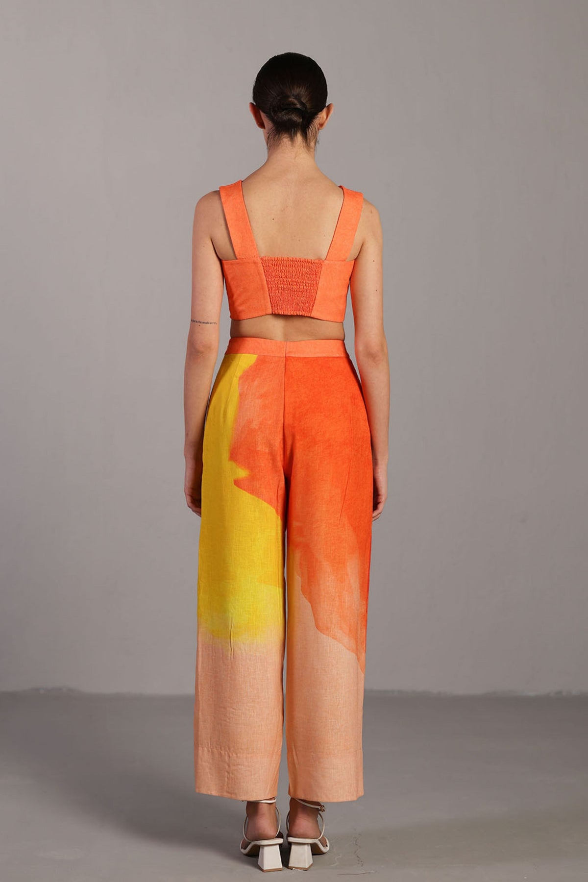 Bright Orange and Yellow Top