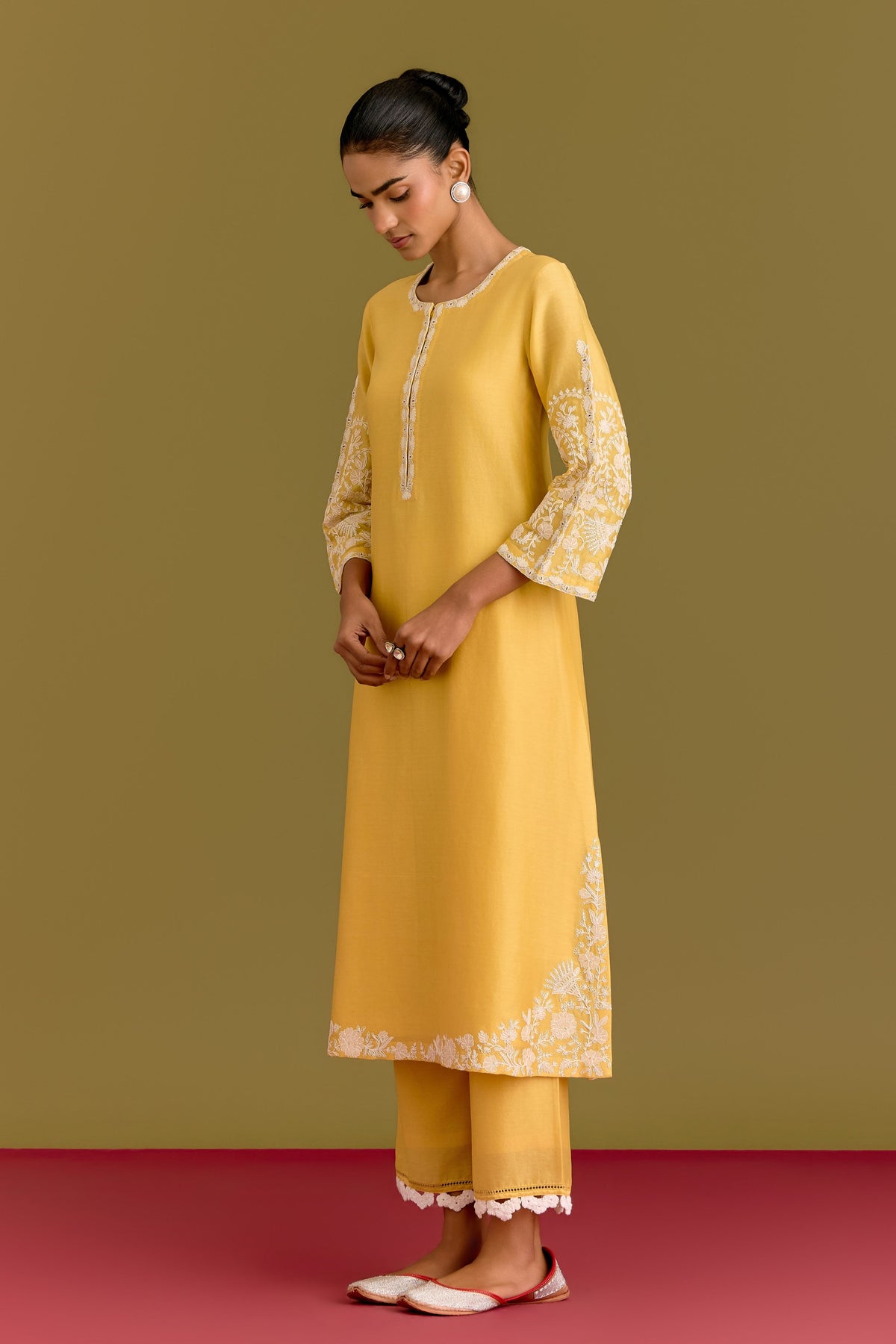 Yellow Dori Kurta Set