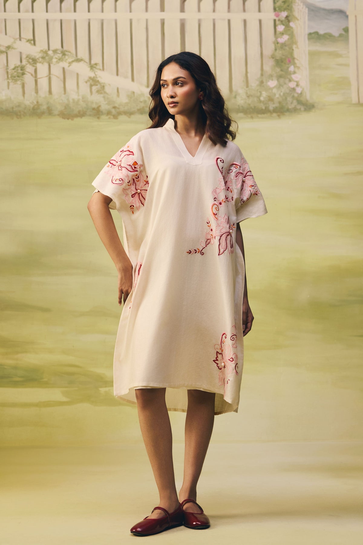 Coral Reverie Flow Dress