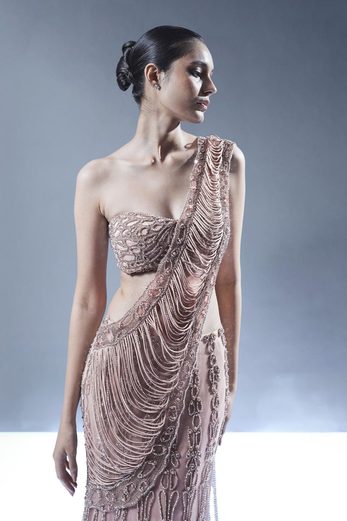 Shimmering Stillness Saree
