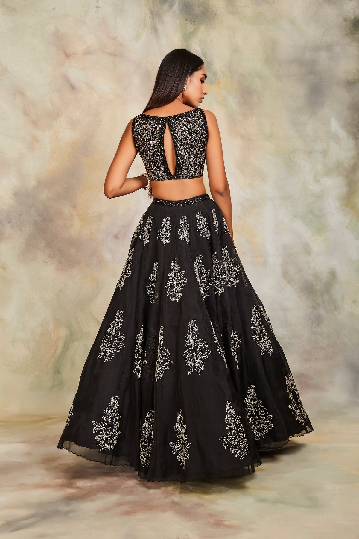 Black lehenga set
