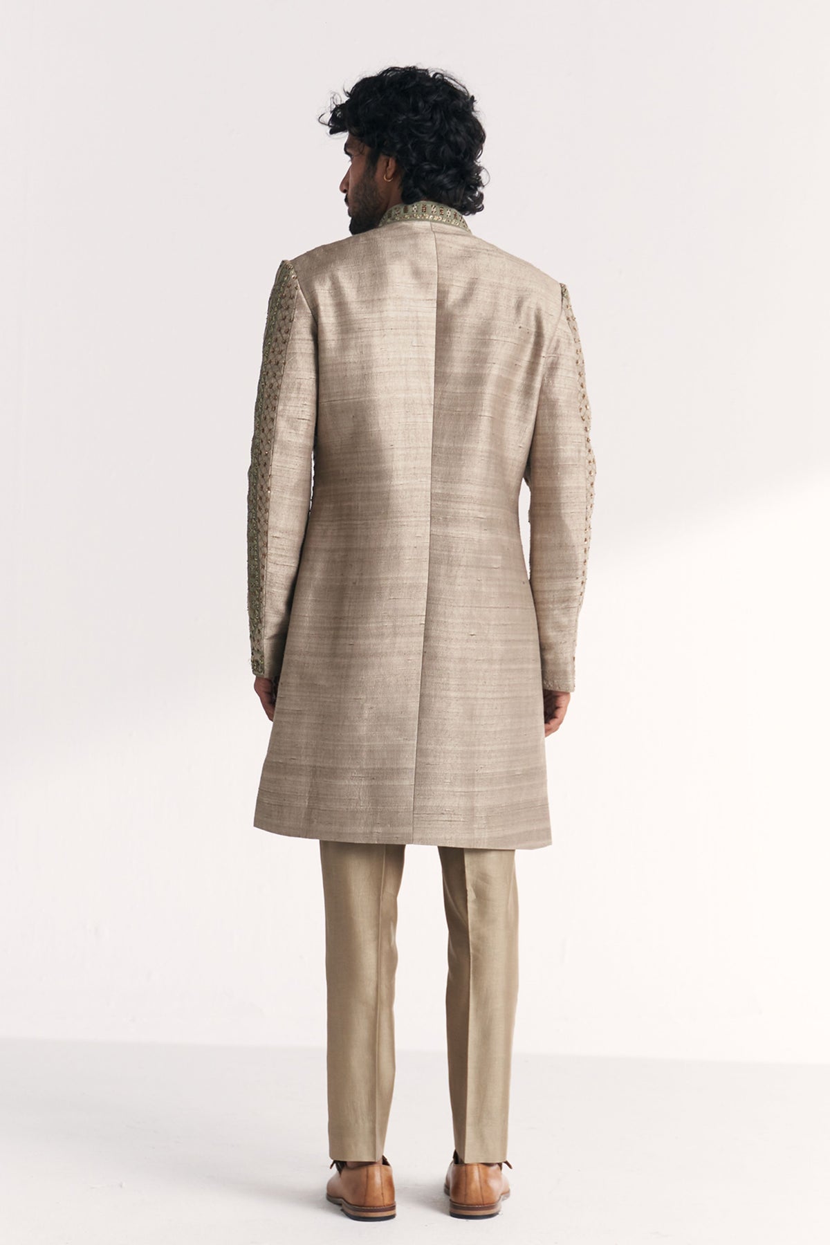 Karan Green Achkan Set