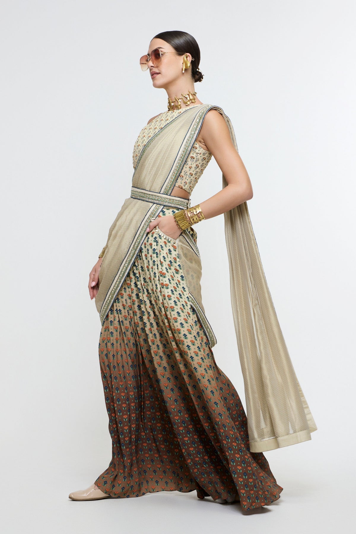 Aarohi Pant Saree Set