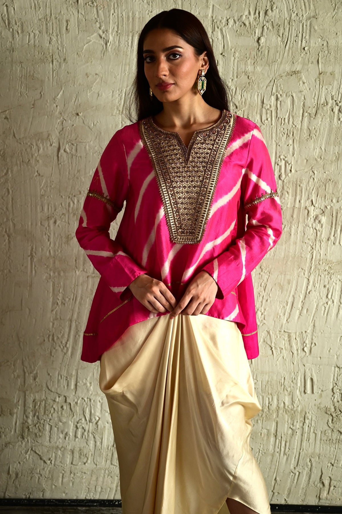 Pink Leheriya Shabana Set