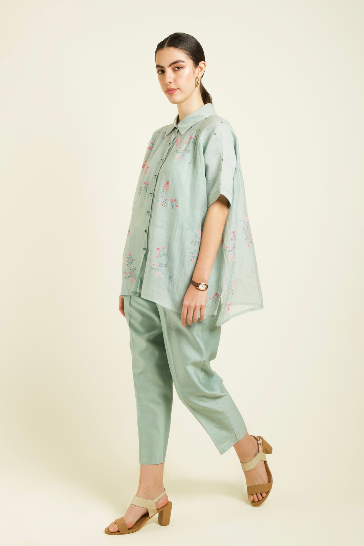 Mint Half Sleeve Co-ord Set
