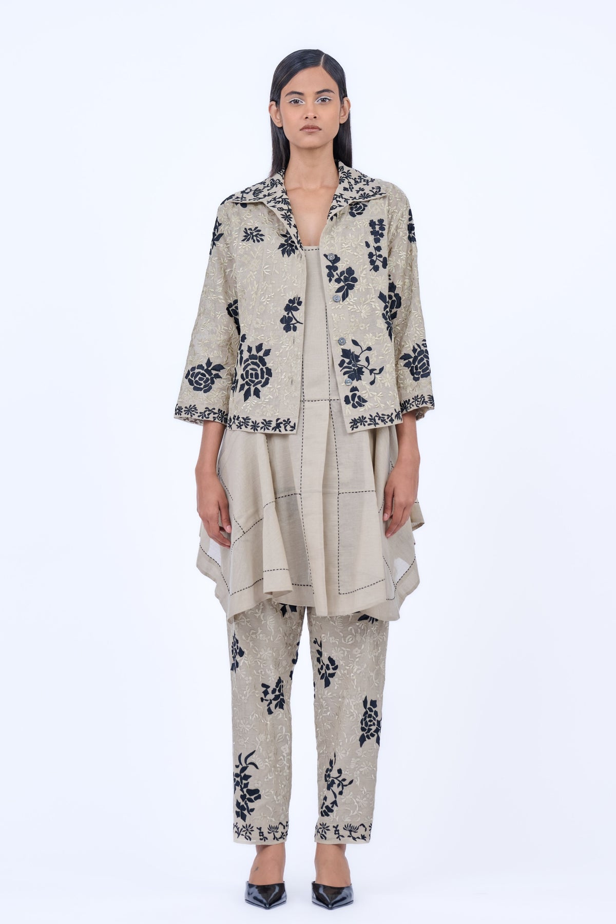 Threadwork Cotton Pants