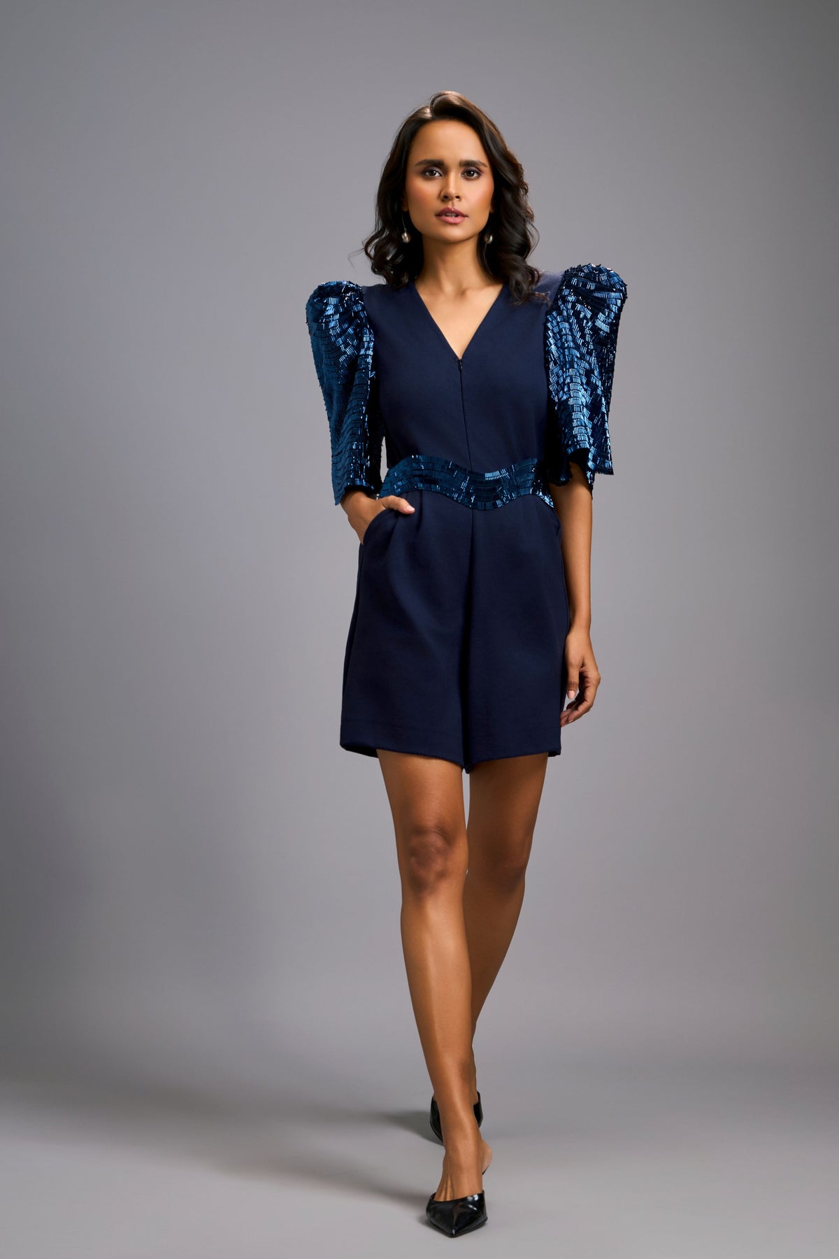 Playsuit Navy Dress