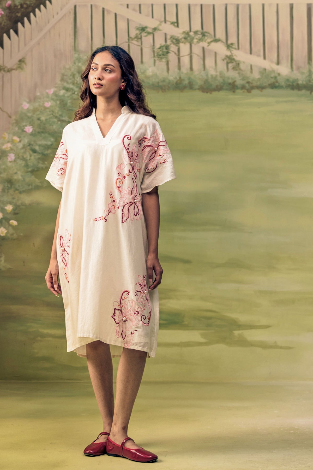 Coral Reverie Flow Dress