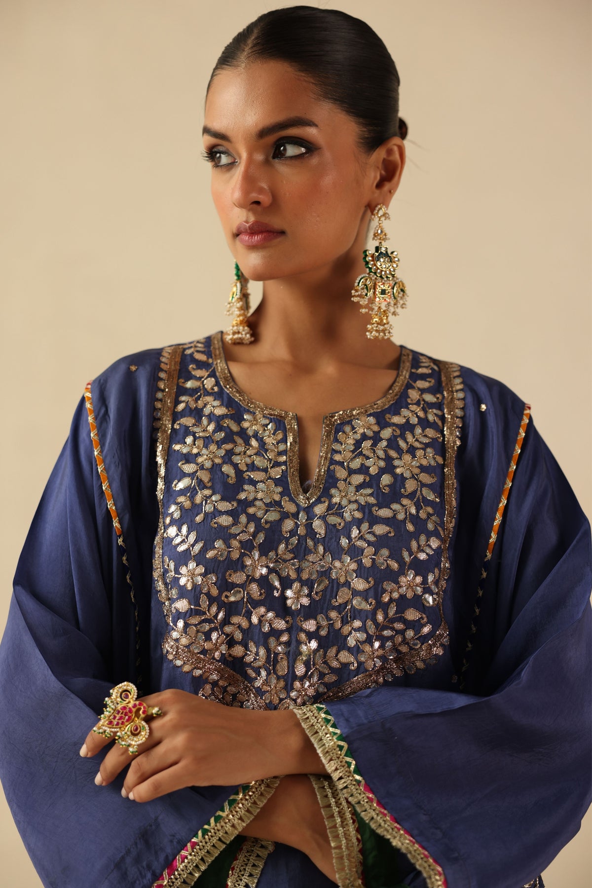 Ink Blue Parizad Kurta Set