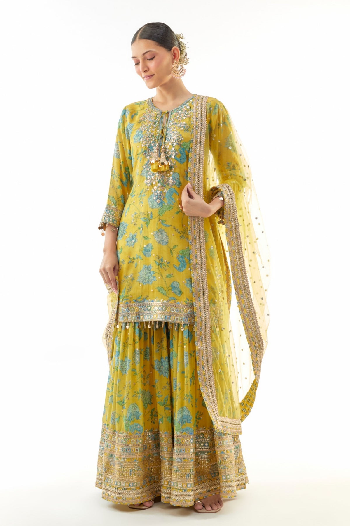 Yellow Niyati Sharara Set