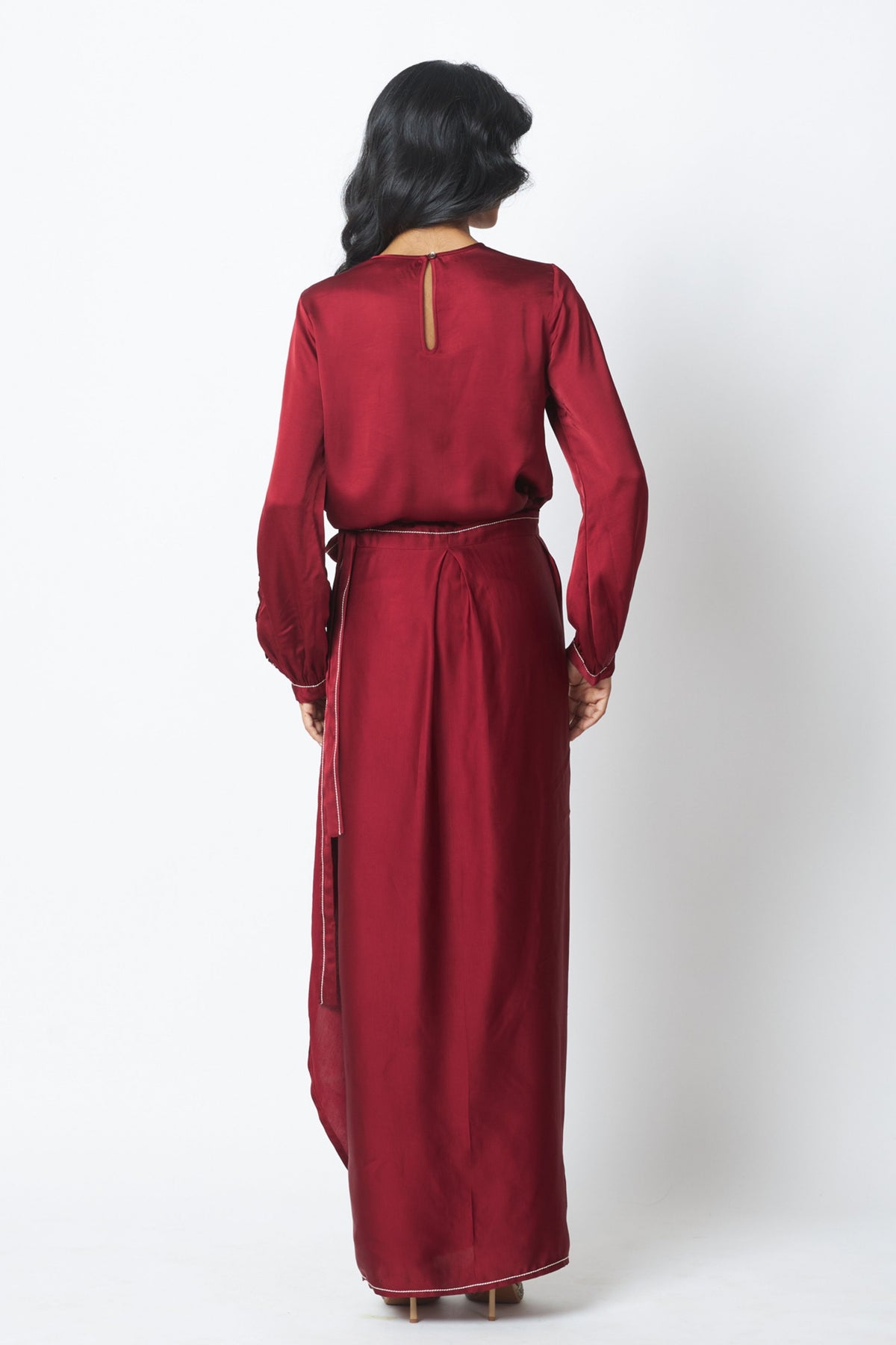 Cathy Draped Skirt Set