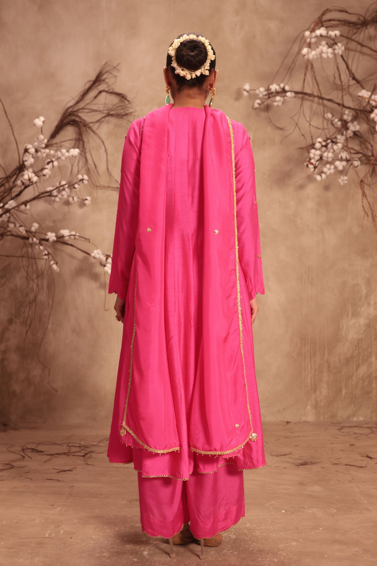Hot Pink Anarkali Set