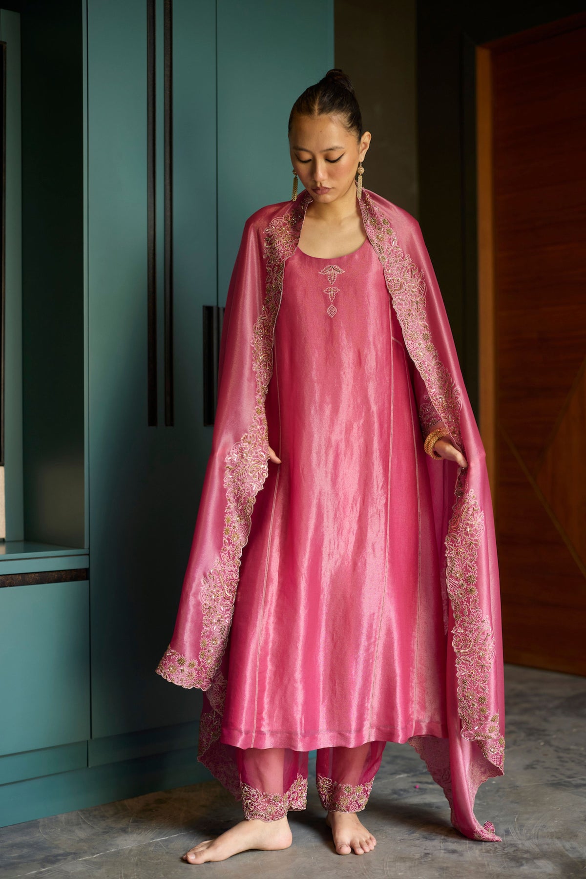 Pink Dhara Kurta Set