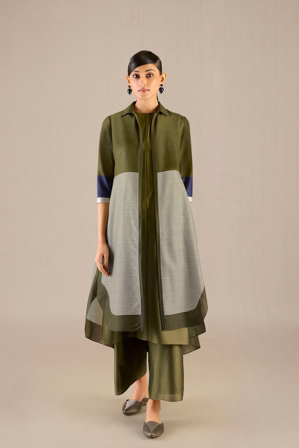 Ilana Olive Tunic Set