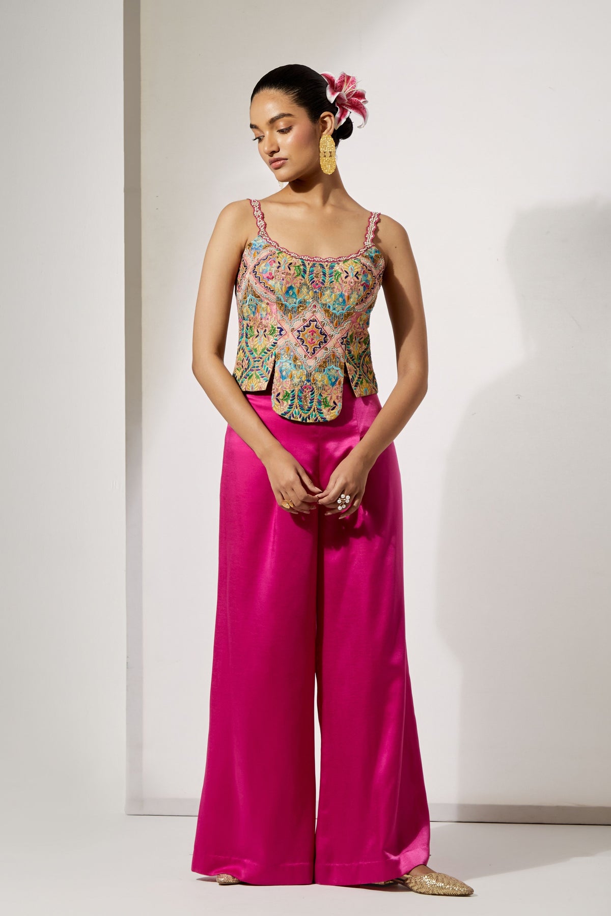 Fuchsia Sharara Set