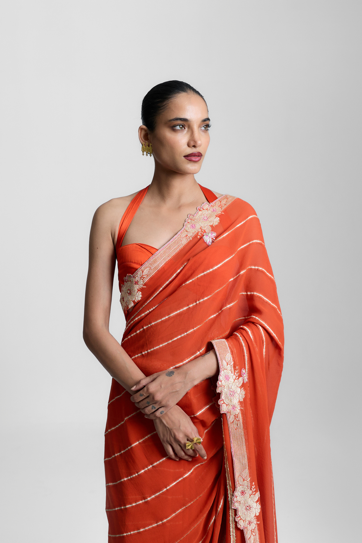 The Tangerine Saree