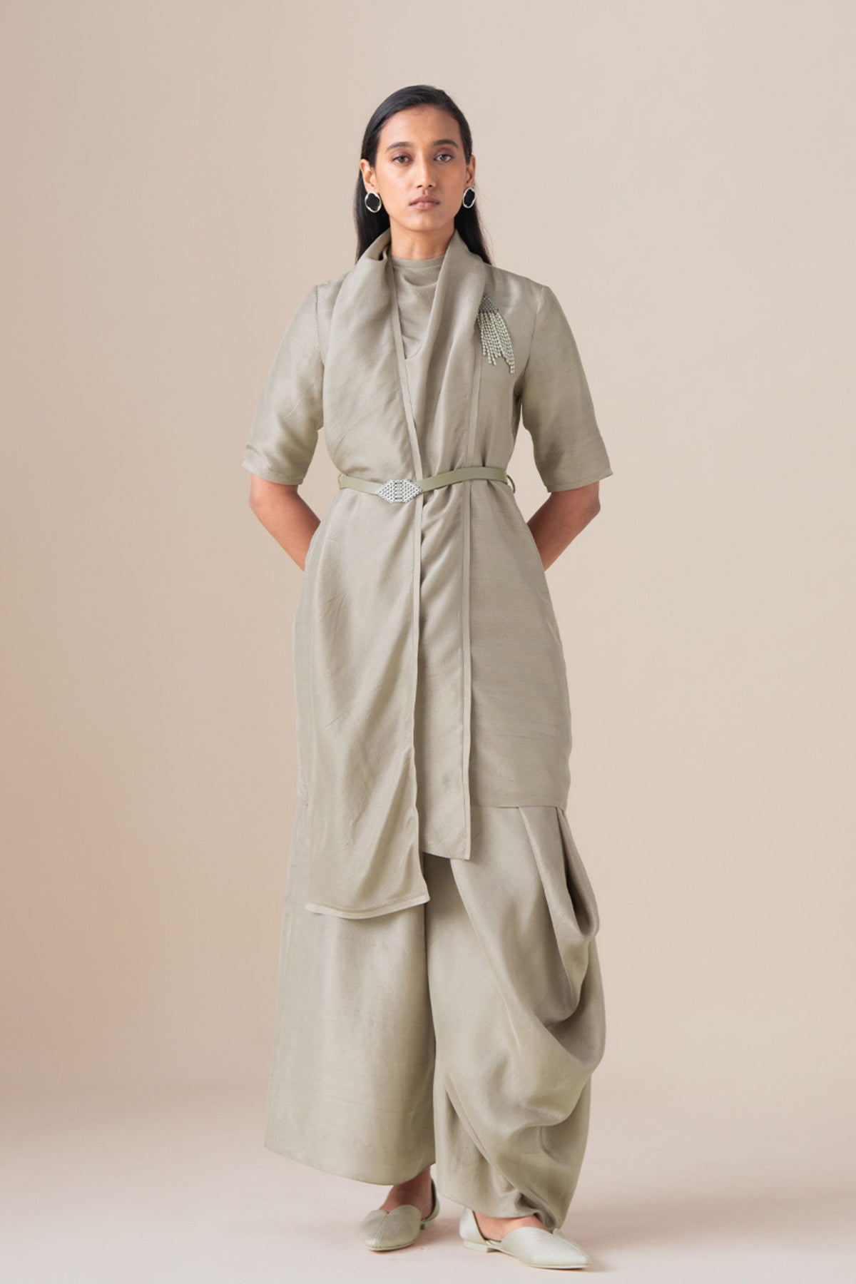 Ecru Sera Tunic Set