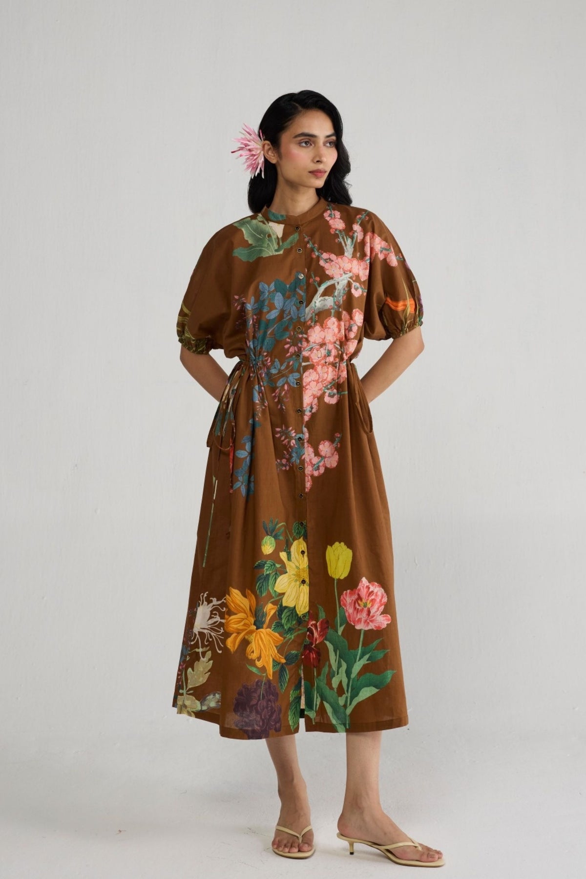 Emi Side Tie Up Dress