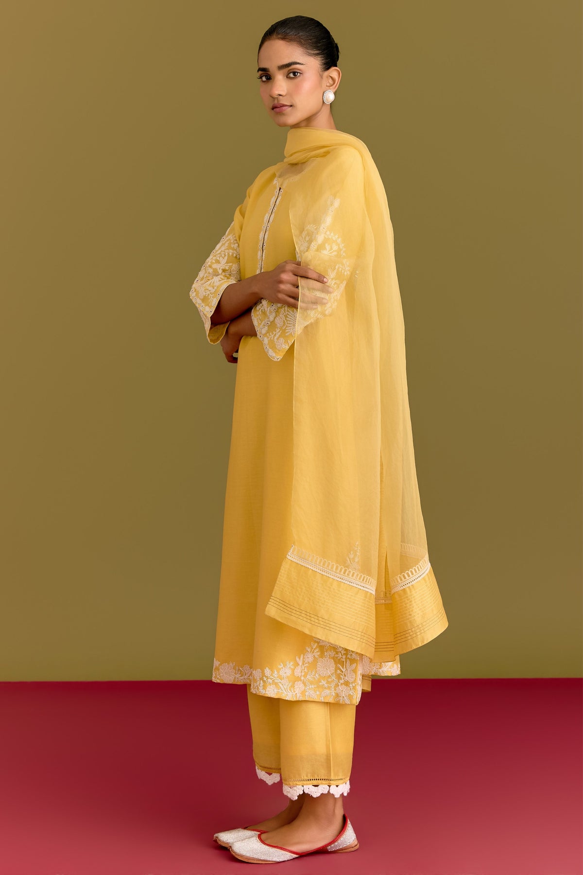 Yellow Dori Kurta Set