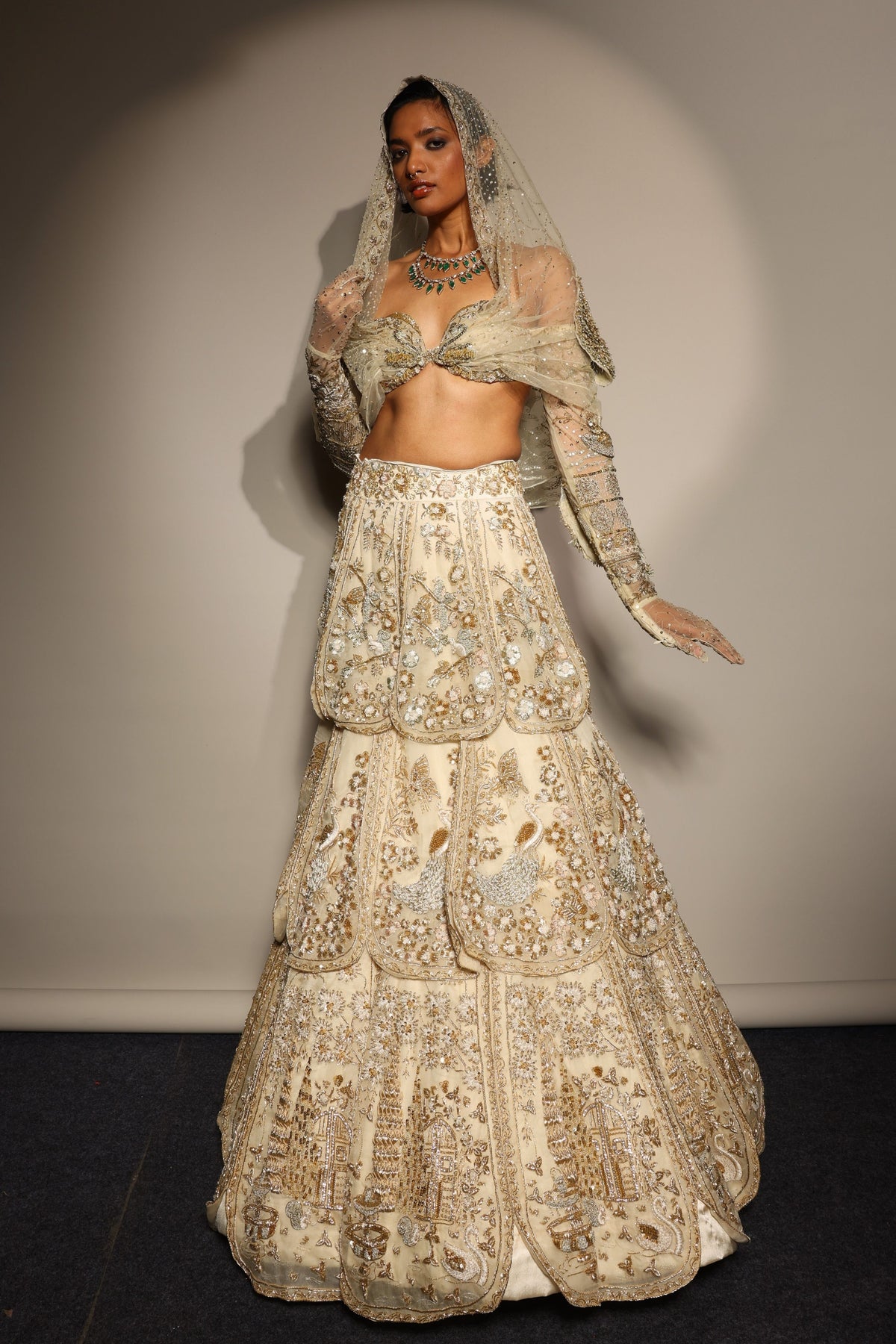 Tuscan Bloom Petal Lehenga Set