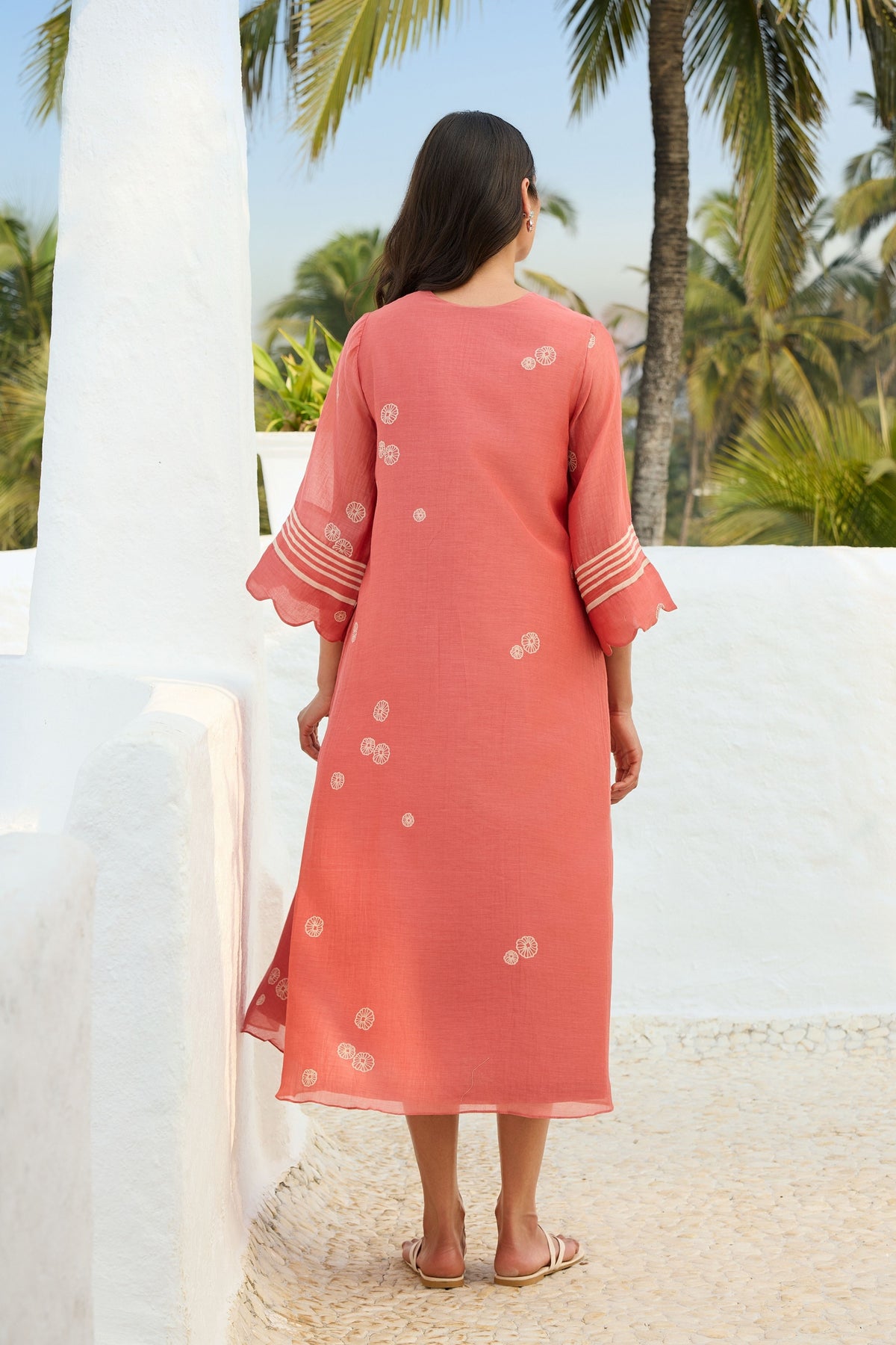 Hibiscus Applique Dress