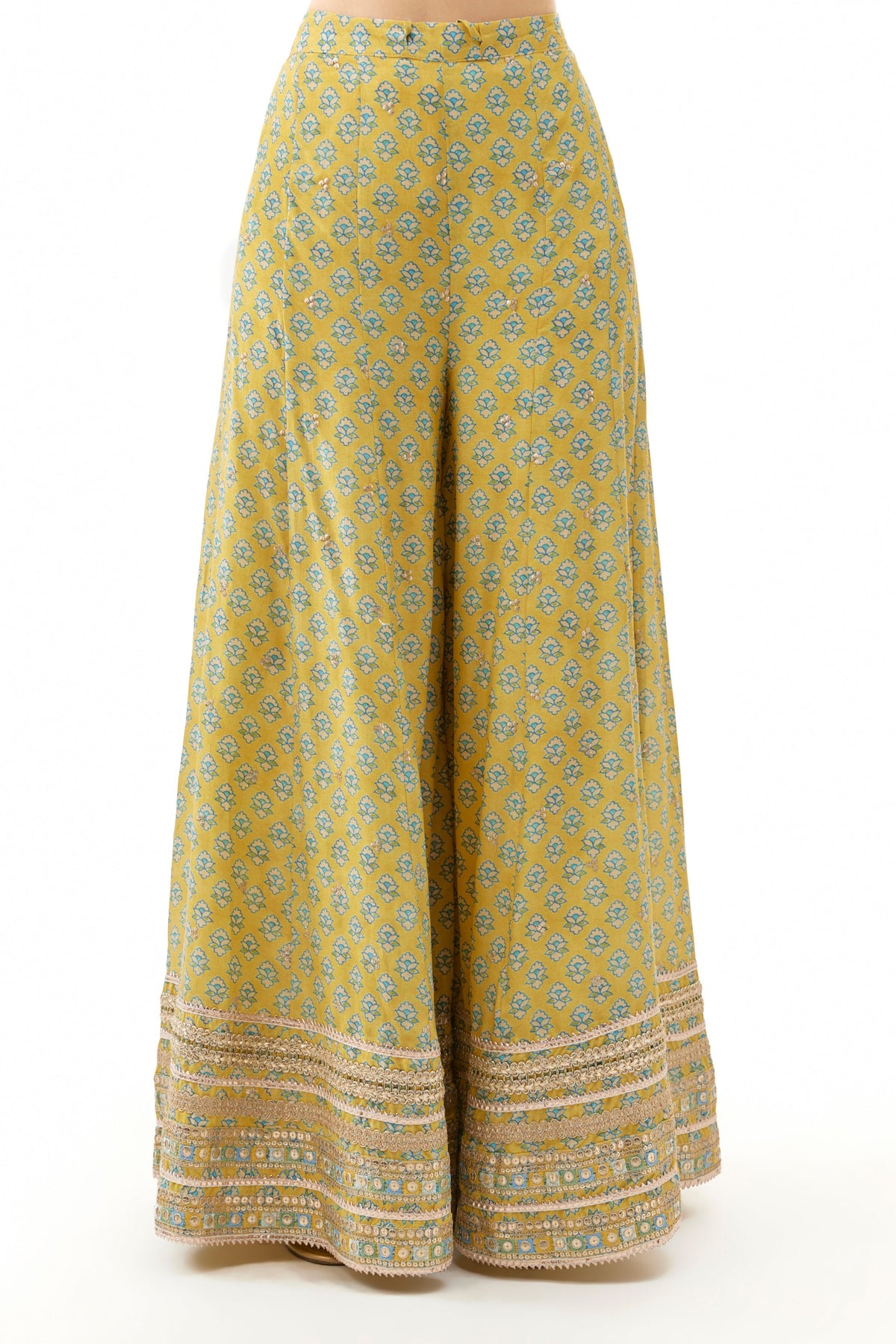 Yellow Simoni Sharara Set